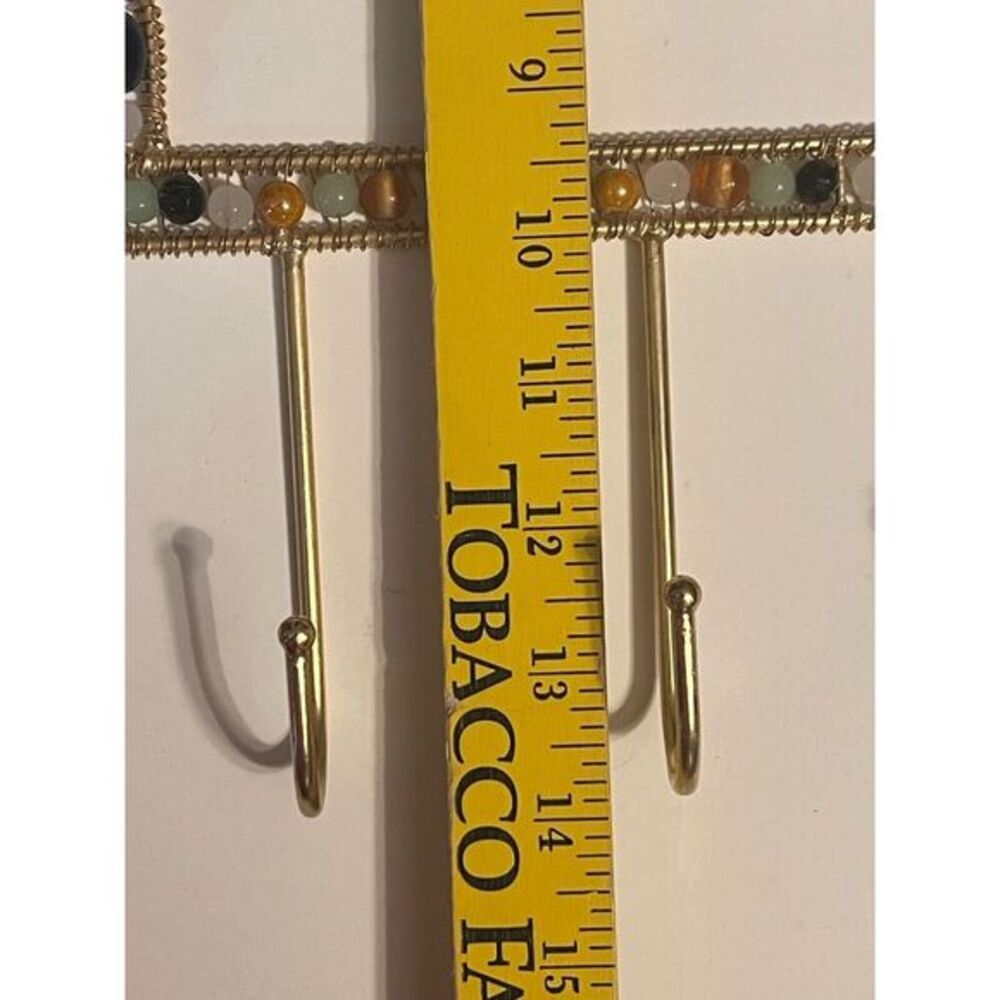 Earthbound Key Holder Hooks Wall Hanger With Evil Eye‎ Beads And More - Picture 11 of 13